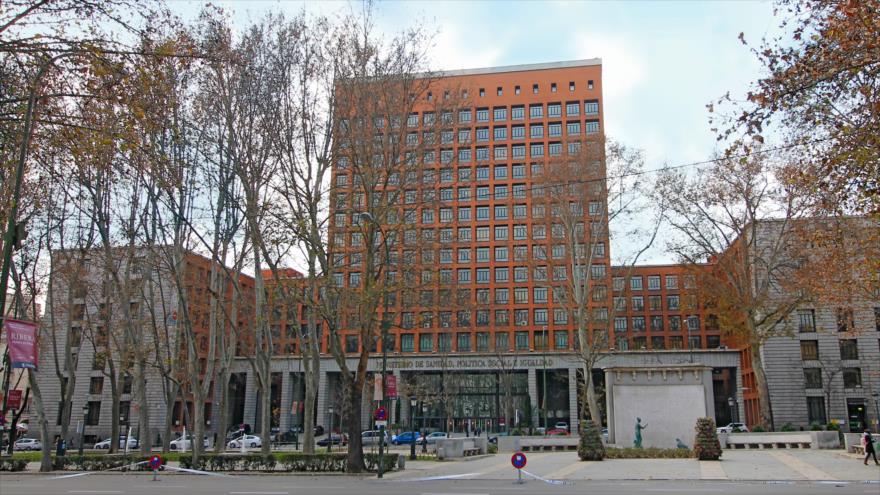 Fachada del Ministerio de Consumo de España, en Madrid.