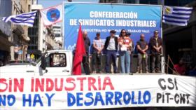 Sindicatos en Uruguay se movilizan en defensa de la industria nacional