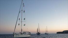 Flotilla Sumud acusa a Israel de hostigar sus barcos, cerca de Gaza 