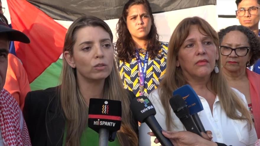 Venezolanos rinden homenaje a periodistas asesinados por Israel en Gaza