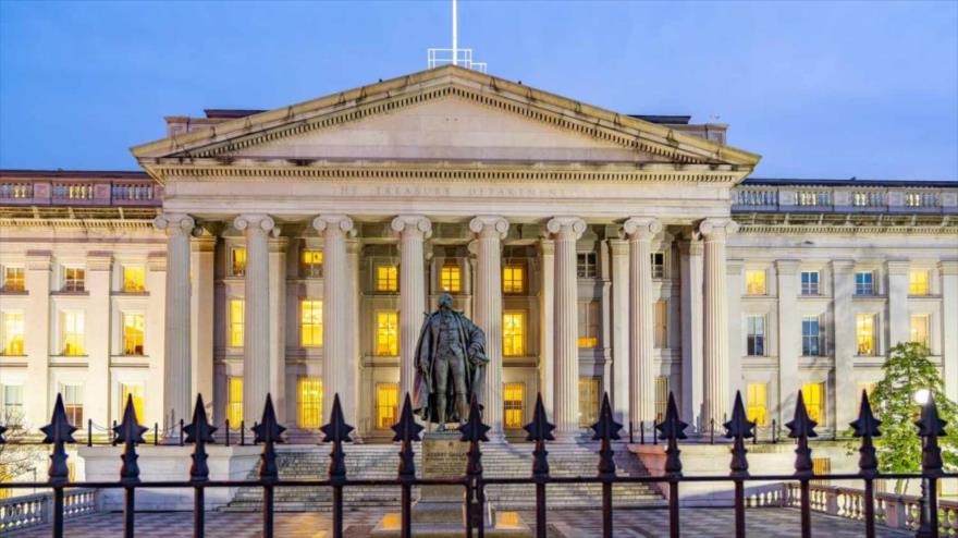El Departamento del Tesoro de Estados Unidos en Washington.