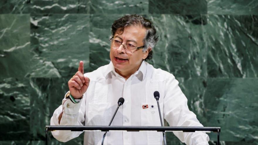 El presidente colombiano, Gustavo Petro, en el 80.º período de sesiones de la Asamblea General de las Naciones Unidas (AGNU).