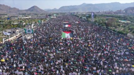 103 semanas de respaldo: Yemeníes marchan en apoyo a Gaza
