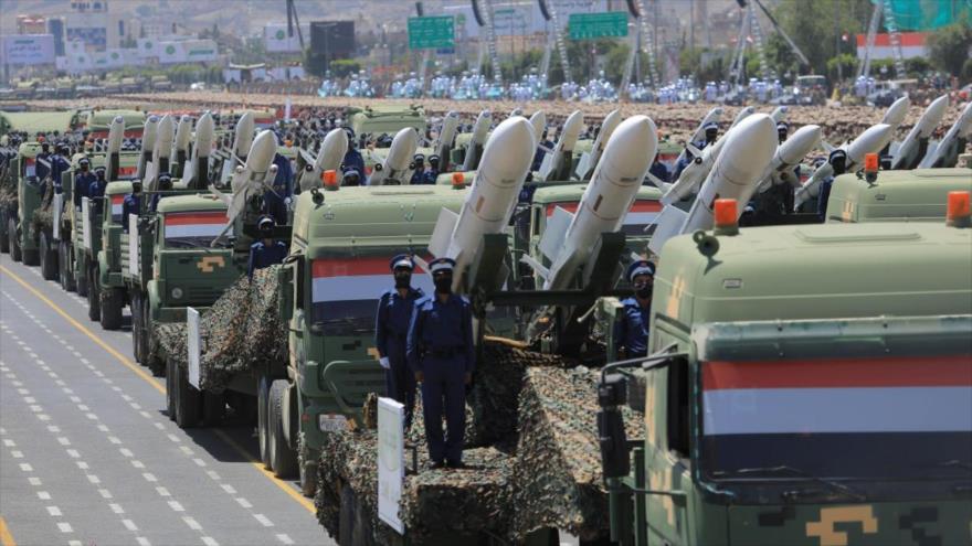 Fuerzas Armadas de Yemen durante un desfile militar.