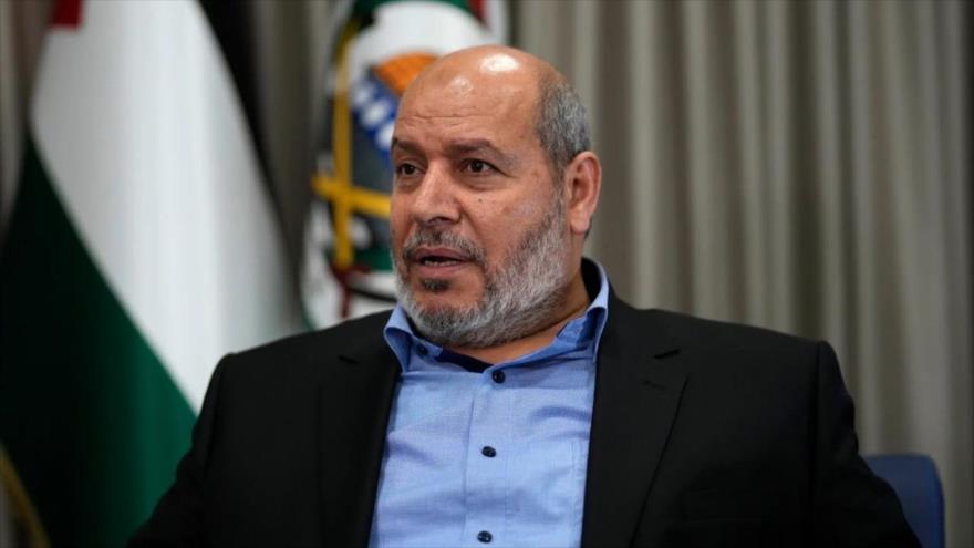 El jefe del equipo negociador del Movimiento de Resistencia Islámica de Palestina (HAMAS), Jalil al-Haya.
