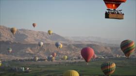 Los globos aerostáticos llenan los cielos de Luxor, Egipto