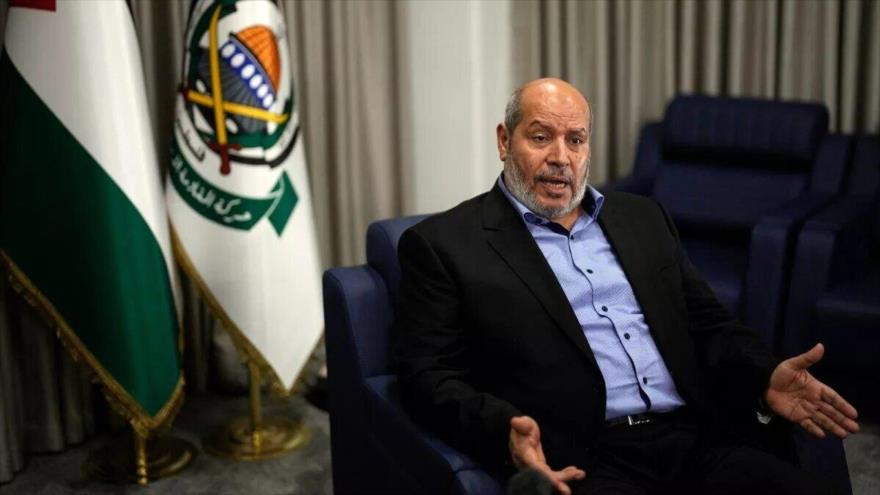 El jefe del equipo negociador del Movimiento de Resistencia Islámica de Palestina (HAMAS), Jalil al-Haya.