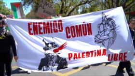 Estudiantes chilenos marchan por Palestina a dos años del 7 de octubre