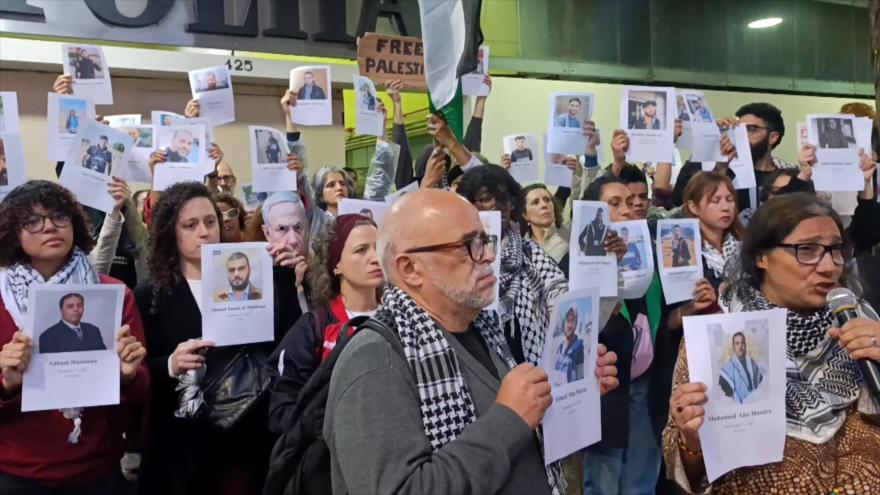 Activistas brasileños denuncian complicidad de corporaciones en genocidio en Gaza