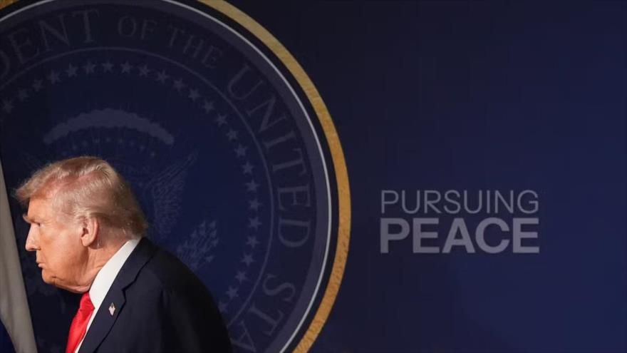 El presidente de EE.UU., Donald Trump, en Anchorage (Alaska), 15 de agosto de 2025.