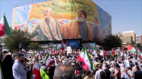 Iraníes marchan en apoyo a palestinos y por una paz duradera en Gaza