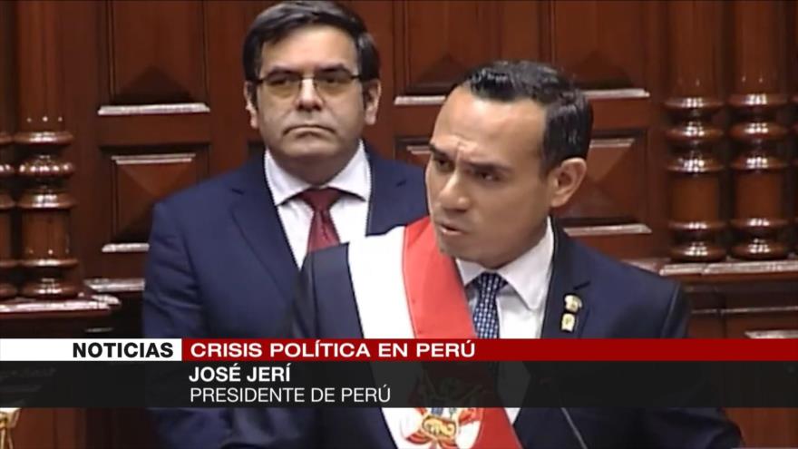 Crisis institucional en Perú mientras Jose Jerí toma el cargo interino