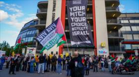 Protestas en Oslo marcan el partido Noruega–Israel en apoyo a Gaza