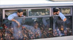 Israel impone el exilio a 154 palestinos tras su liberación por canje