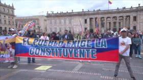Sindicatos colombianos exigen solución definitiva a las reformas sociales