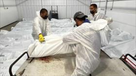 En 45 cuerpos devueltos a Gaza se ve marcas de oruga de tanques