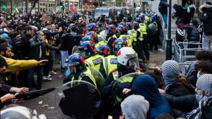 ONG critican represión violenta de protestas pro-Palestina en Europa