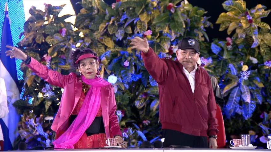 Copresidentes de Nicaragua con cifras récord de aprobación popular