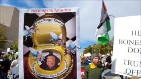 No a la “monarquía de Trump”: 2500 ciudades de EEUU sacudidas por marchas