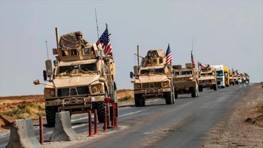Un convoy militar estadounidense en la provincia de Al-Hasakah, en el noreste de Siria. (Foto: AP)