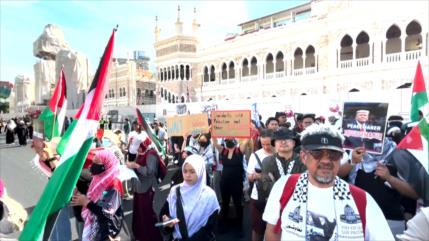 Manifestantes en Asia rechazan a Trump y apoyan a Palestina