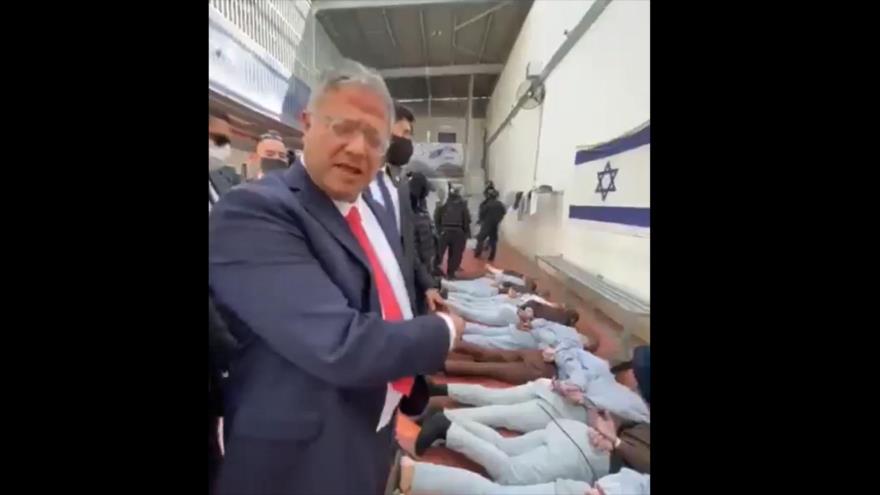 Ministro extremista de seguridad interior del régimen sionista, Itamar Ben Gvir, amenaza a presos palestinos.