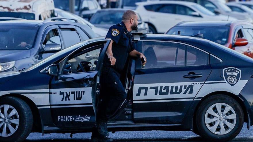 Un agente policial israelí en Al-Quds (Jerusalén), en la Palestina ocupada.