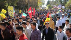 Iraníes se manifiestan en Día Nacional contra Arrogancia Mundial
