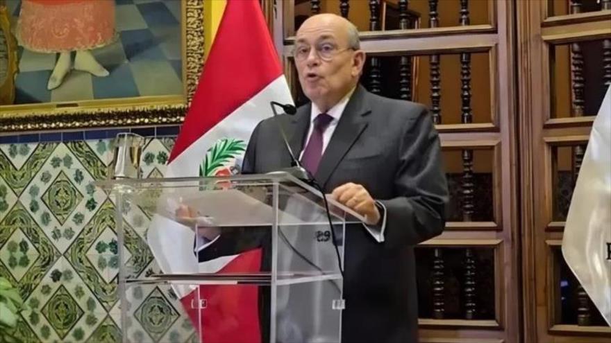 El canciller peruano, Hugo De Zela, 3 de noviembre de 2025.