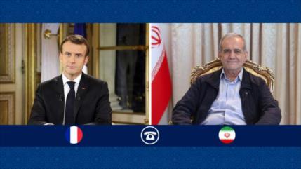 Presidente iraní a Macron: EEUU y Europa deben probar su sinceridad