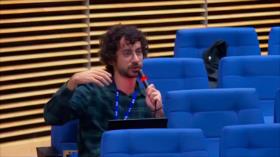 Periodista echado por preguntar sobre papel de Israel en Gaza posguerra