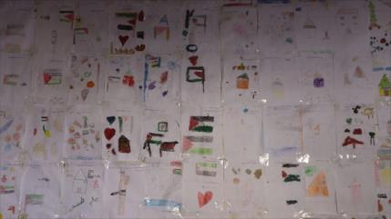 Niños de Gaza pintan la esperanza entre los escombros de la guerra