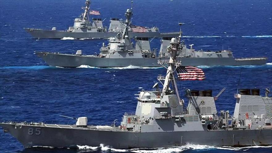 Buques de guerra de EE.UU. en Caribe bajo pretexto de lucha contra narcotráfico. 