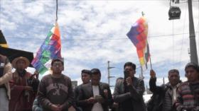Mitin en Bolivia contra la proscripción del movimiento indígena