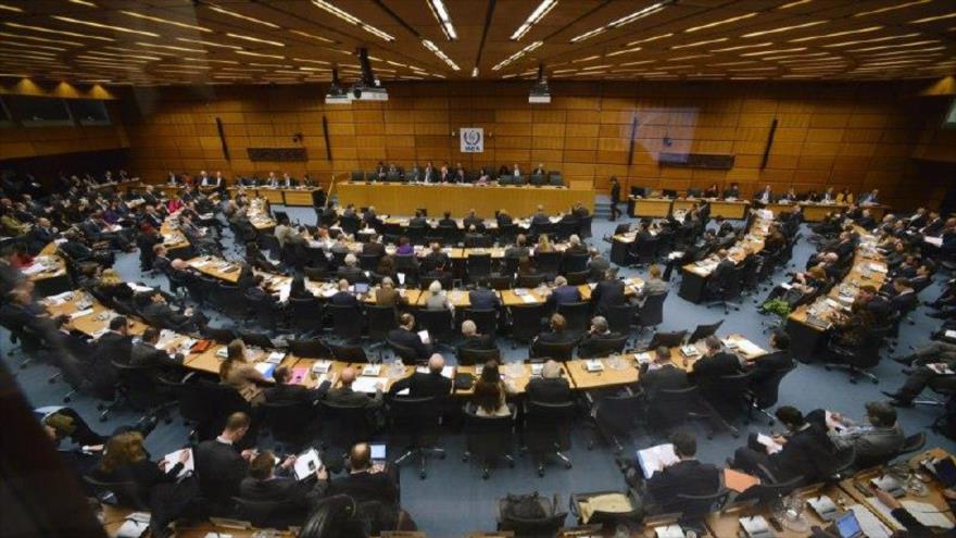 Una reunión de la Junta de Gobernadores de la AIEA en Viena (Austria).