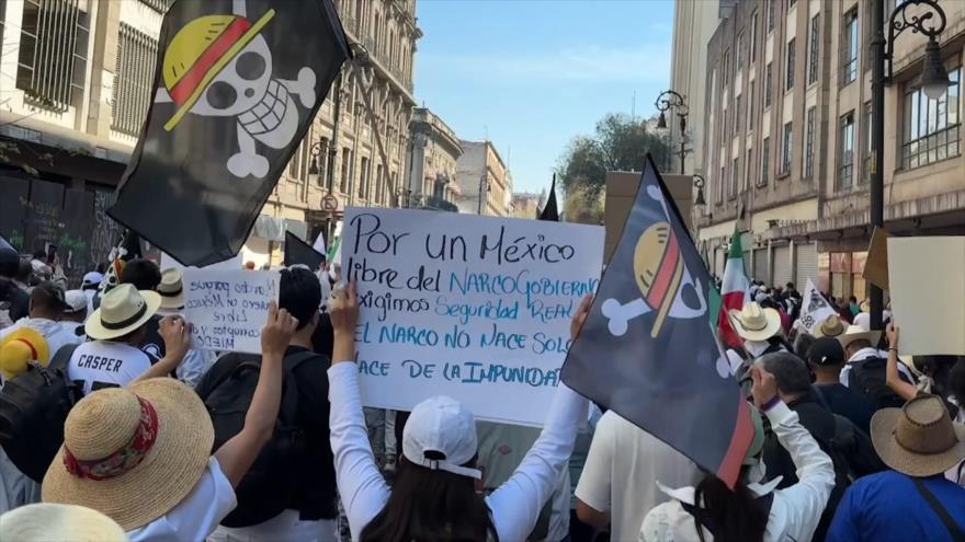 Disturbios en la marcha por la seguridad en Ciudad de México