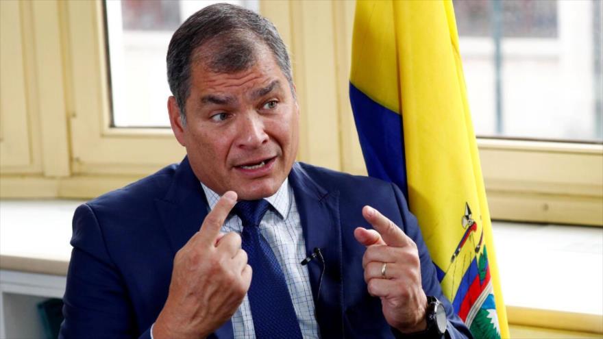 El expresidente de Ecuador Rafael Correa. 