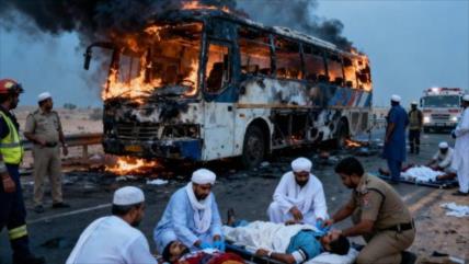 Al menos 45 peregrinos mueren en accidente de bus en Arabia Saudí