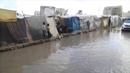 Intensas lluvias invernales agravan la precaria situación de Gaza