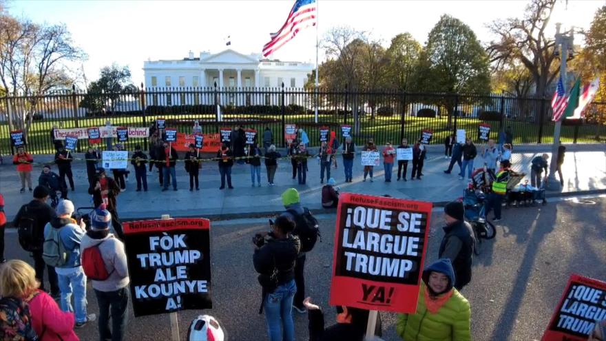 “Fascista en Casa Blanca”: estadounidenses rechazan políticas de Trump 