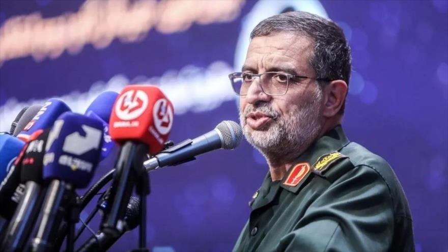 El portavoz del Cuerpo de Guardianes de la Revolución Islámica (CGRI) de Irán, el general Ali Mohamad Naini.