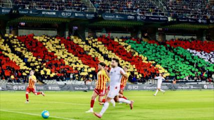 30 018 voces en Montjuïc: fútbol, solidaridad y clamor por Palestina