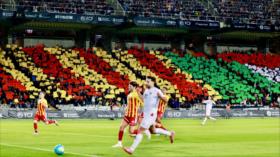 30 018 voces en Montjuïc: fútbol, solidaridad y clamor por Palestina