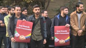 Estudiantes iraníes apoyan a Venezuela frente a intimidación de EEUU