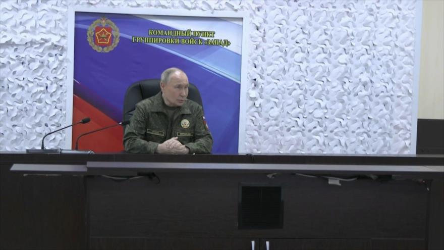 Putin evalúa avances en el frente en conflicto con Ucrania