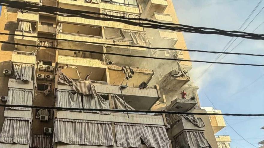 Israel ataca edificio civil en Líbano con aval de EEUU; hay 5 muertos 