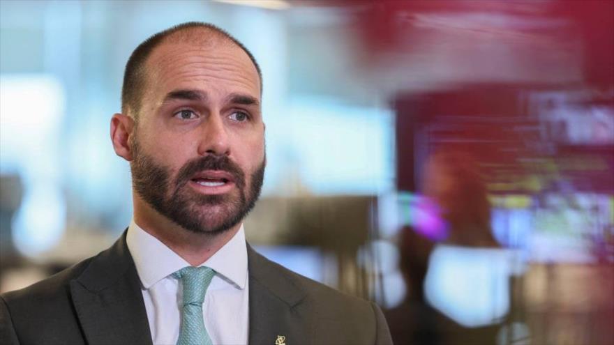 Eduardo Bolsonaro, hijo del expresidente brasileño Jair Bolsonaro.