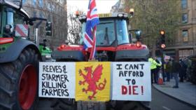Estallan en Londres protestas de representantes del campo británico