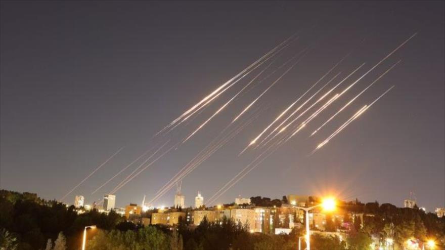 Misiles iraníes antes de golpear blancos israelíe en junio de 2025.