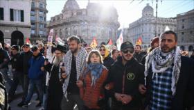 Italia protesta contra presupuestos de Meloni y su respaldo a Israel